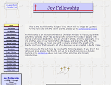 Tablet Screenshot of joyfellowship.bc.ca